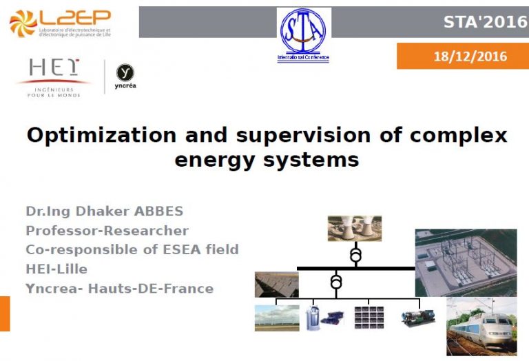 Optimization and Supervision of Complex Energy Systems